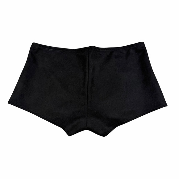 10/$25🦋 Cherry Mellow Black Faux Suede Mid Rise Hot Shorts - Size Large - Picture 2 of 10